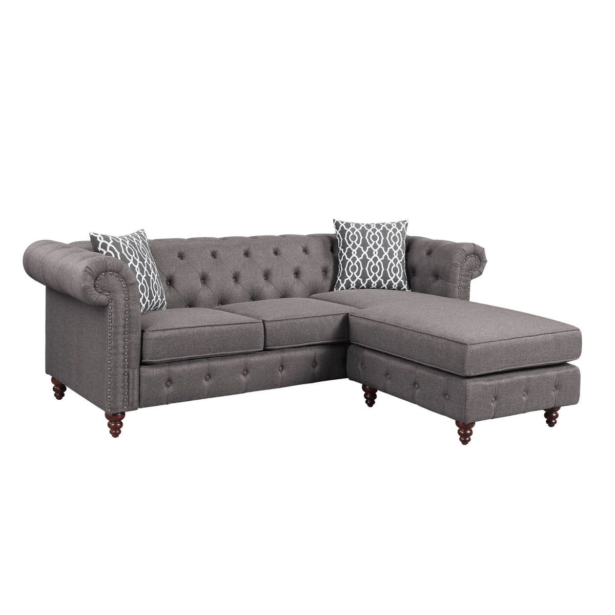 Waldina Reversible Fabric Sectional Sofa