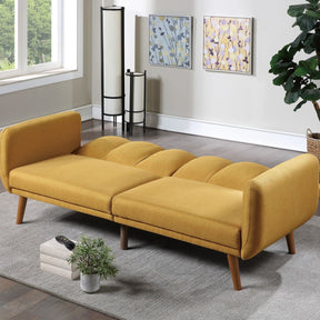 Elegant Modern Polyfiber Convertible Sofa