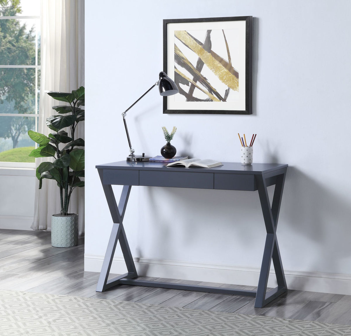 Nalo Writing Desk in Black