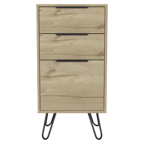 Augusta Light Dresser with Hairpin Legs - Three Drawers (Light Oak)