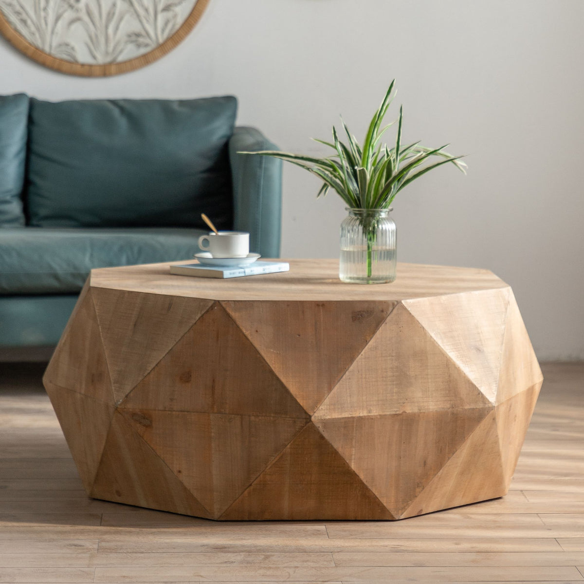 Three-dimensional Embossed Pattern Coffee Table