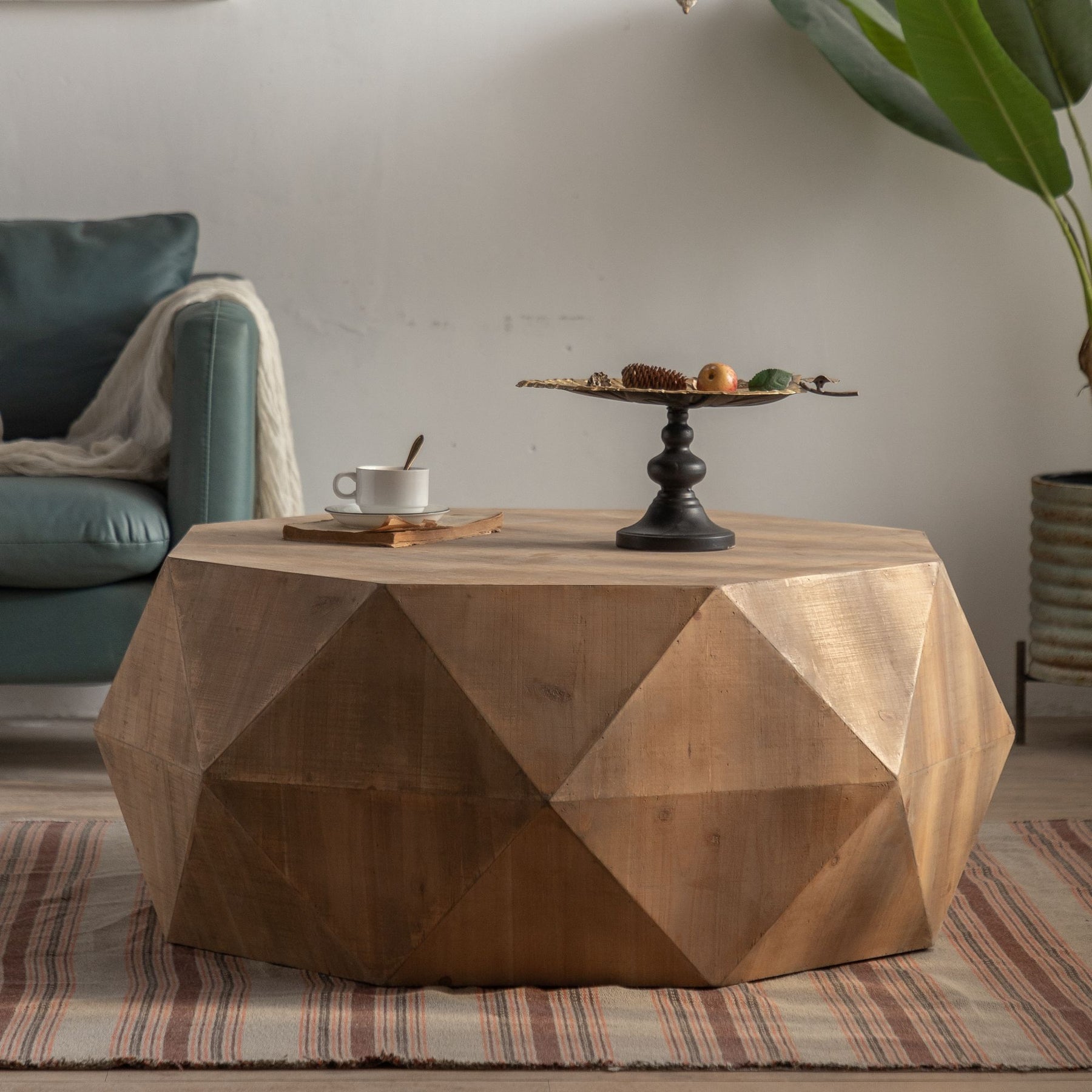 Three-dimensional Embossed Pattern Coffee Table