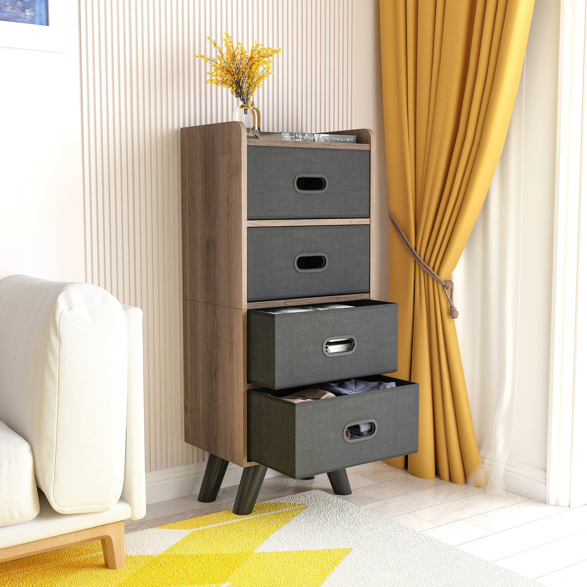 4 Drawer Storage Tower Dressers