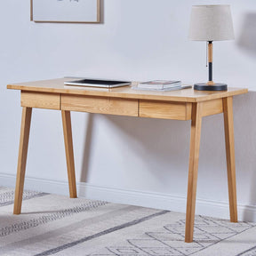 Home Office Computer Desk with 1 Drawer in Solid Wood Finish