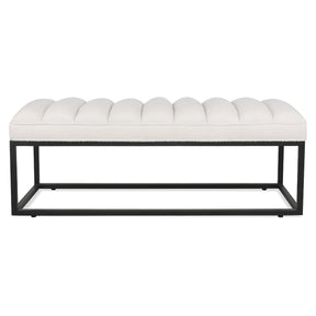 Upholstered Bench with Metal Base for Bedroom and Entryway