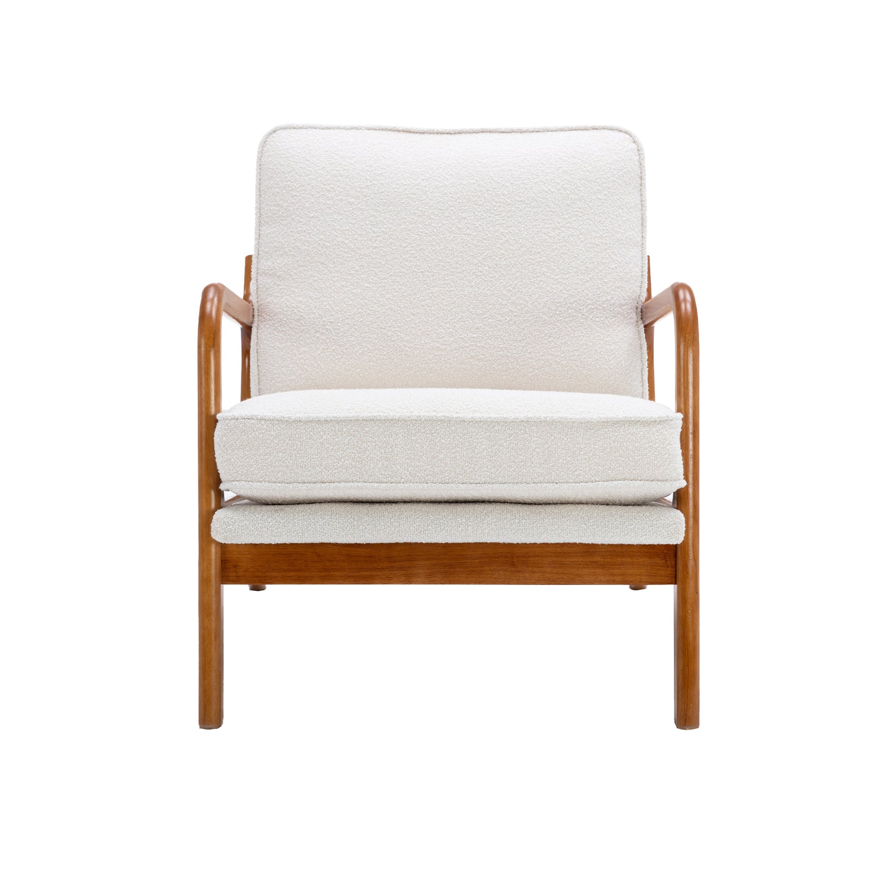 Modern Accent Wood Frame Lounge Chair