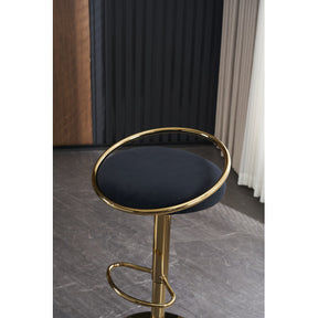 velvet Padded 360° Swivel Bar Stools (Set of 2)