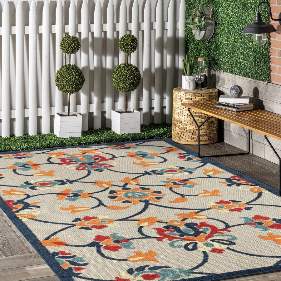 Stylish Classic Pattern Design Floral  Rug