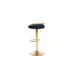 velvet Padded 360° Swivel Bar Stools (Set of 2)