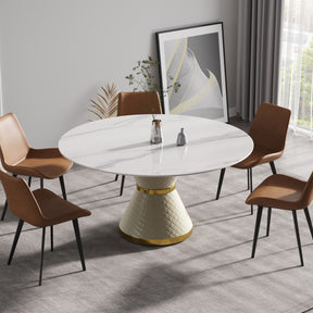 Modern artificial stone round Dining Table