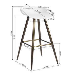 Bak Bar & Counter Stool (Set of 2)