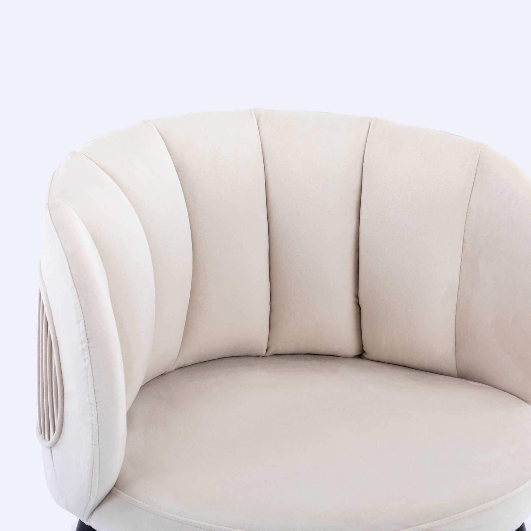 Off-White Velvet lounge chair