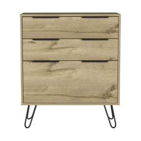 Augusta Dresser with Hairpin Legs - Three Drawers Wide (Light Oak)