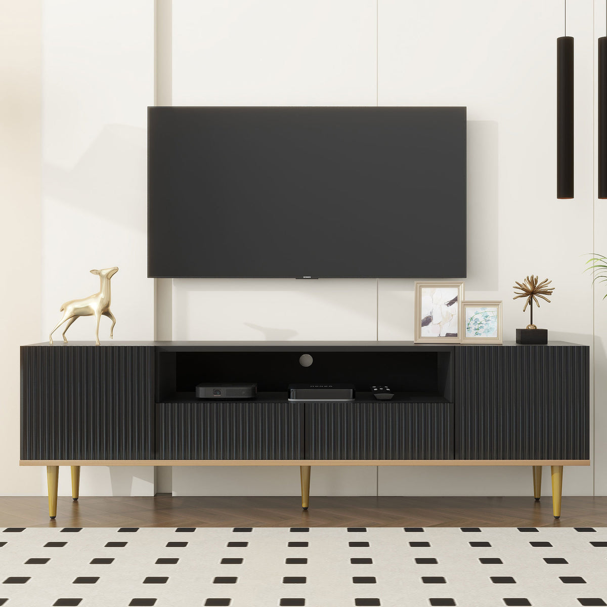 Modern TV Stand for 70+ Inch TV