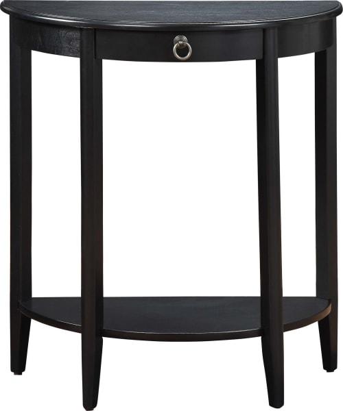 Justino Black Console Table