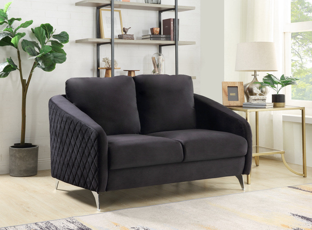 modern Velvet Loveseat