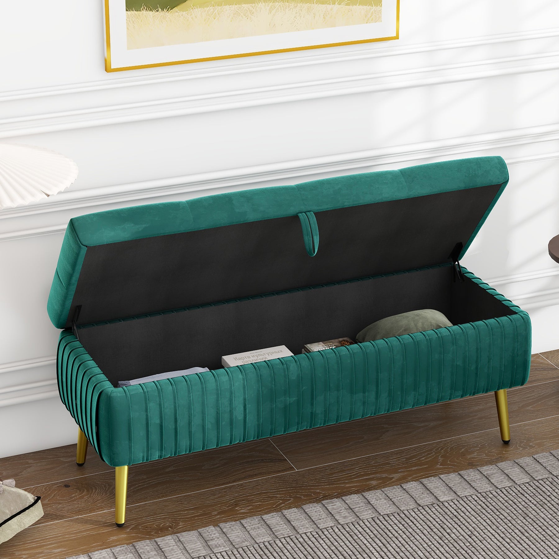 Button-Tufted Ottoman