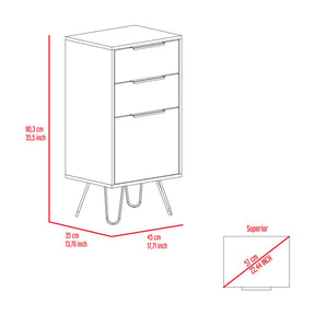 Meriden 3-Drawer Rectangle Dresser Light Oak