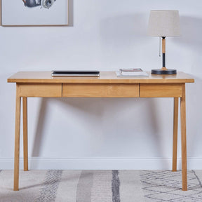 Home Office Computer Desk with 1 Drawer in Solid Wood Finish