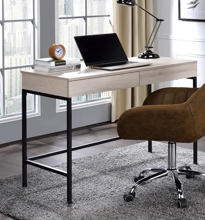 Wendral Writing Desk in Natural & Black Finish