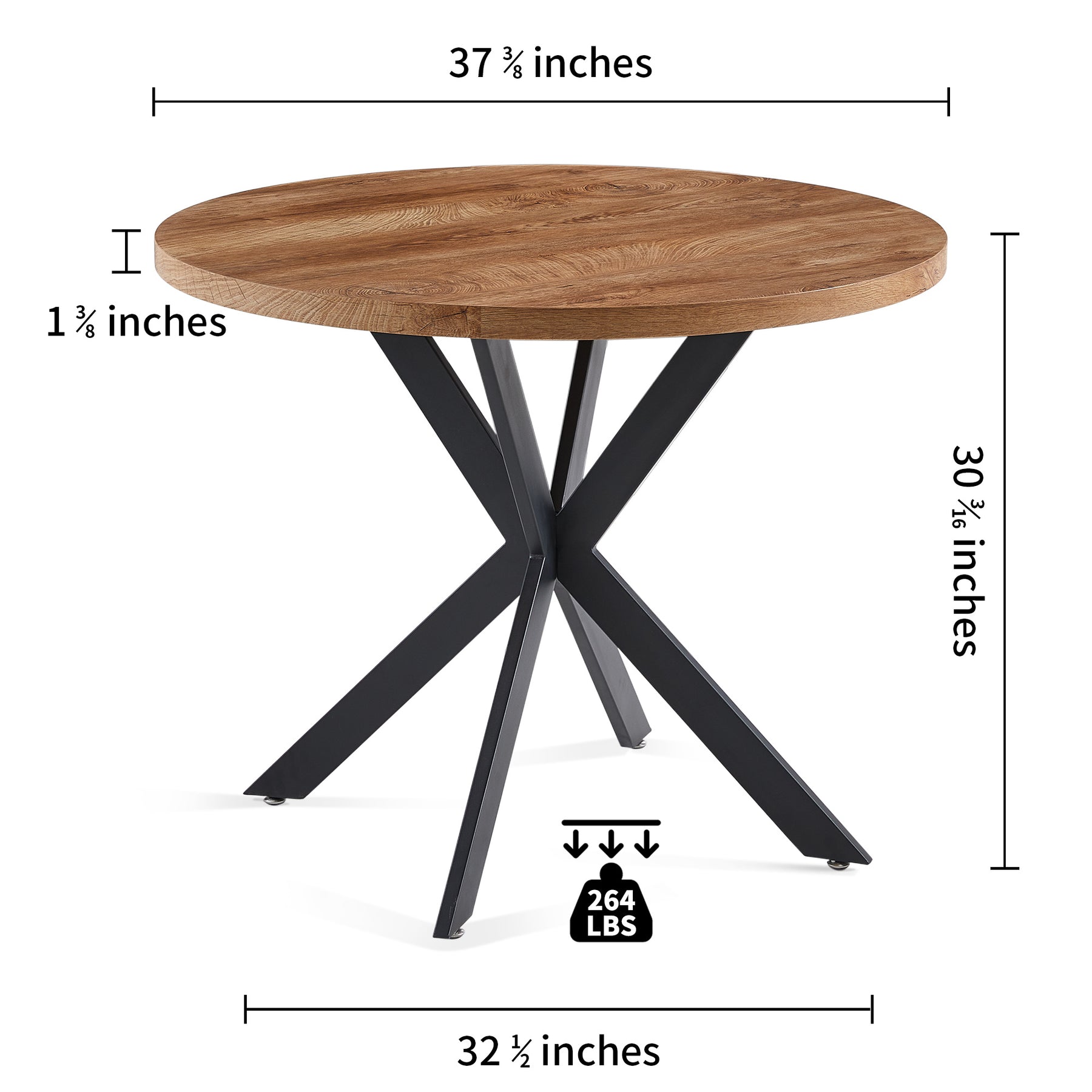 Easy-Assembly Round Coffee Table