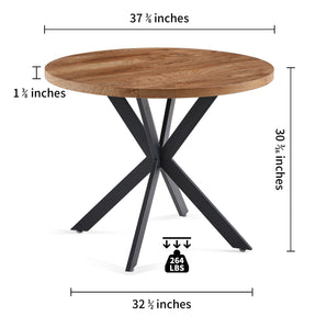 Easy-Assembly Round Coffee Table