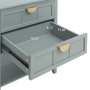 American style 2 Drawer Side table