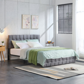 Modern Upholstered Bed | Queen Size