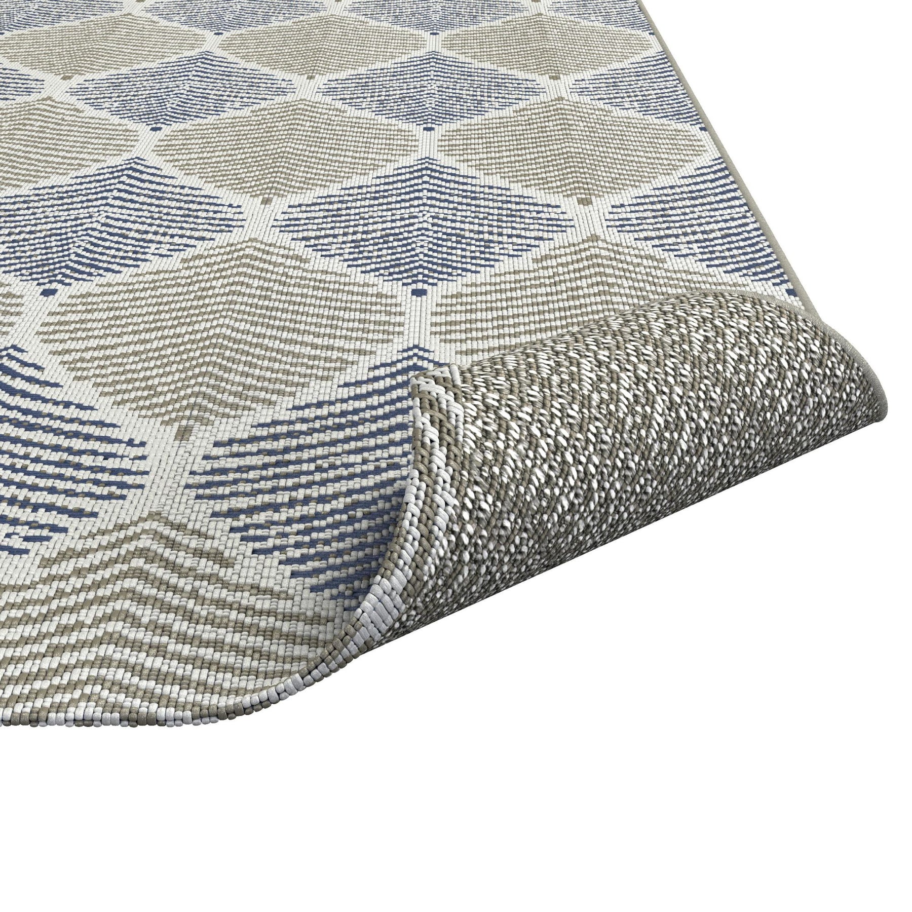 Foliage Blue, Beige Indoor Rug