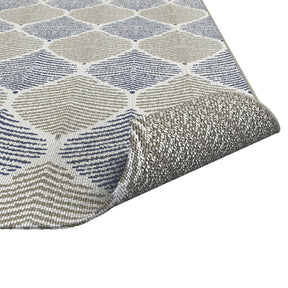 Foliage Blue, Beige Indoor Rug