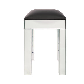 Mirrored Vanity Stool