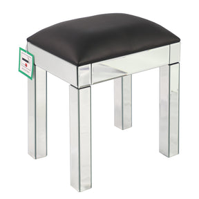 Mirrored Vanity Stool