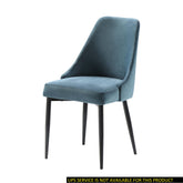 Modern Sleek Design Velvet Dining Chair Set of 2