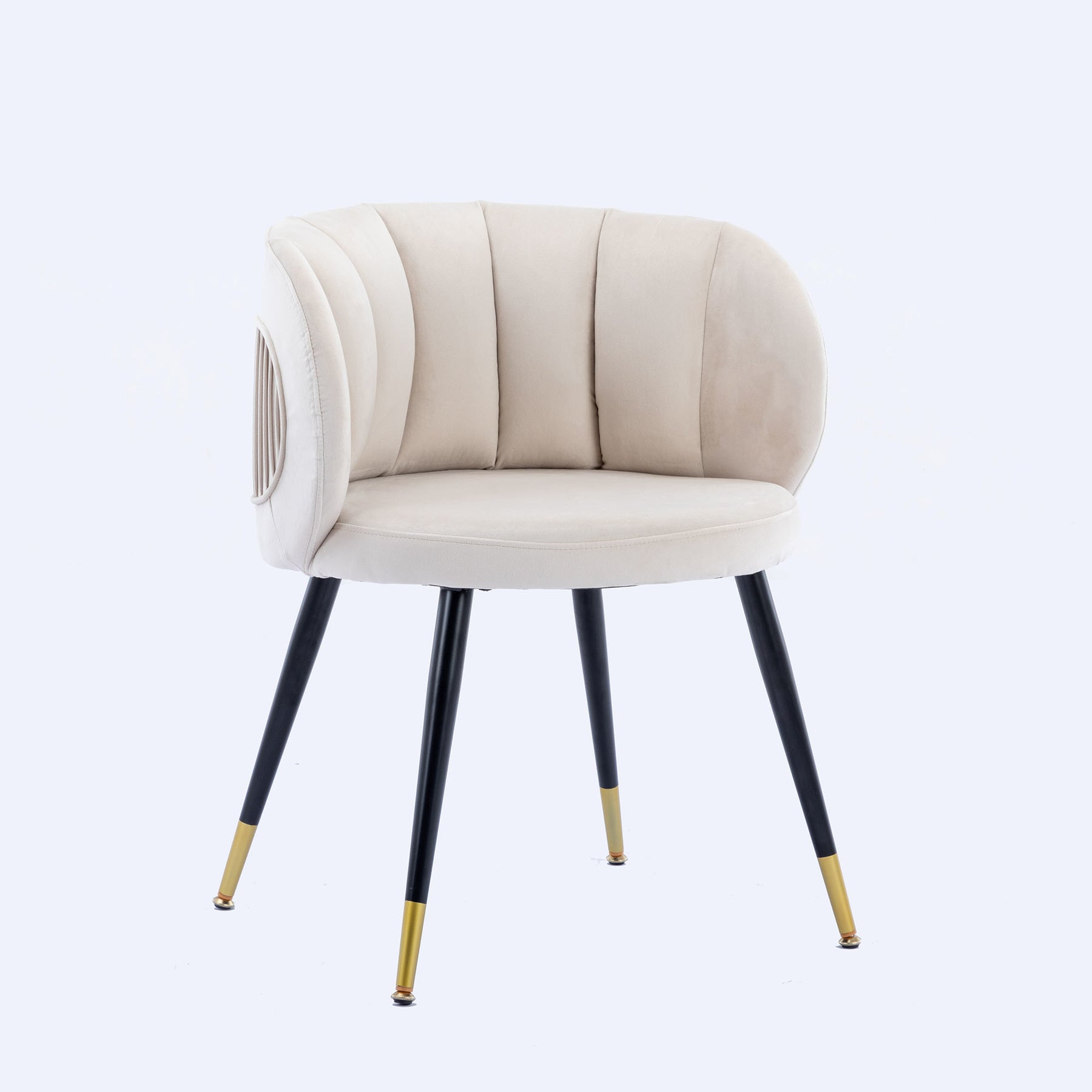 Off-White Velvet lounge chair