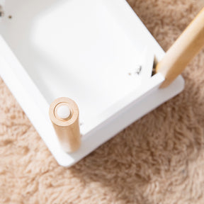 Wooden Vanity/Dressing/Makeup Stool (White)