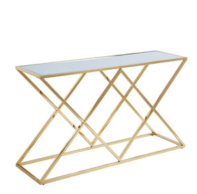 stainless steel console table