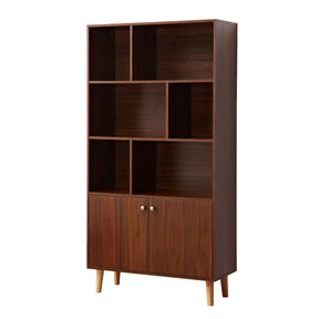 Modern Walnut Bookcase