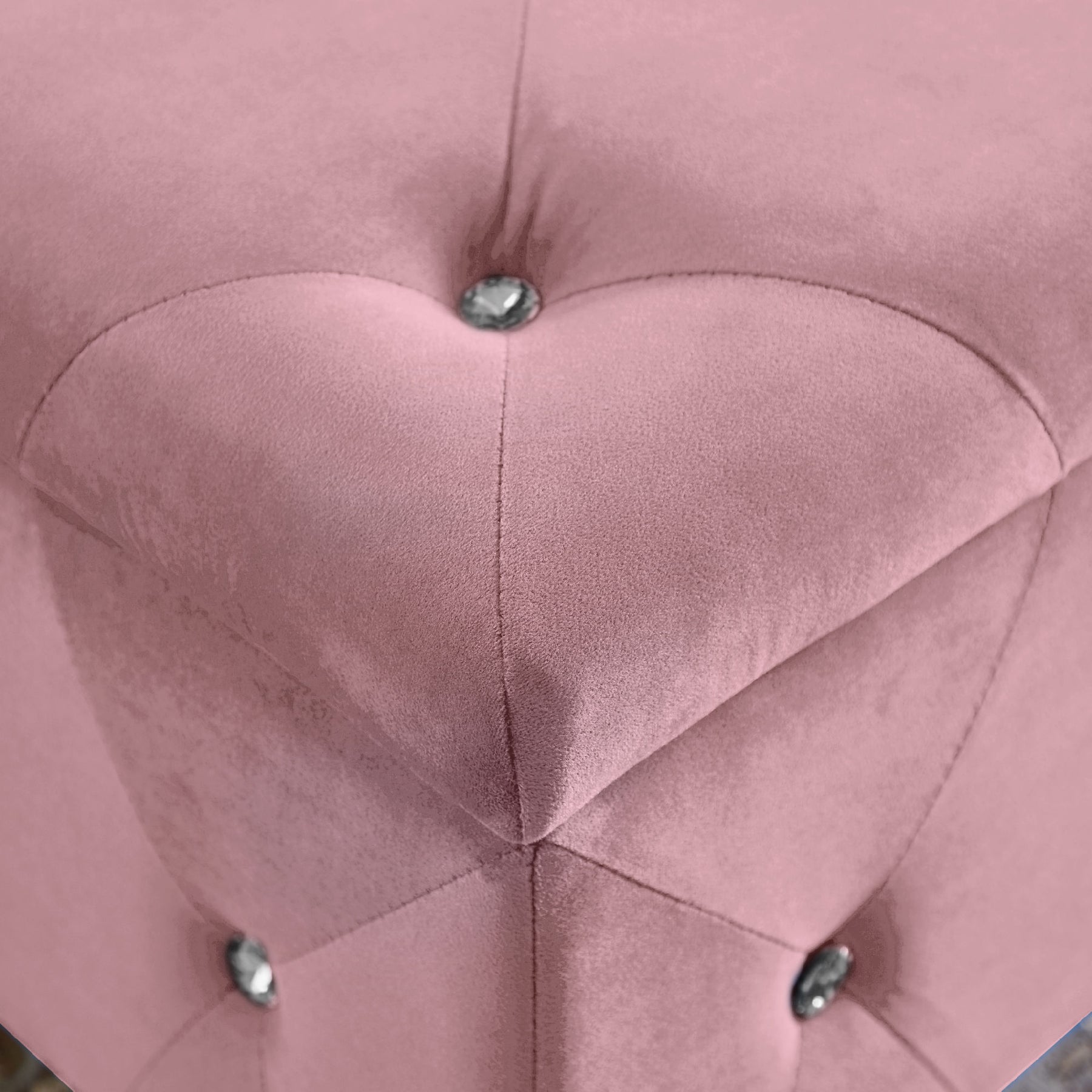 Pink Velvet Flip Top Storage Bench