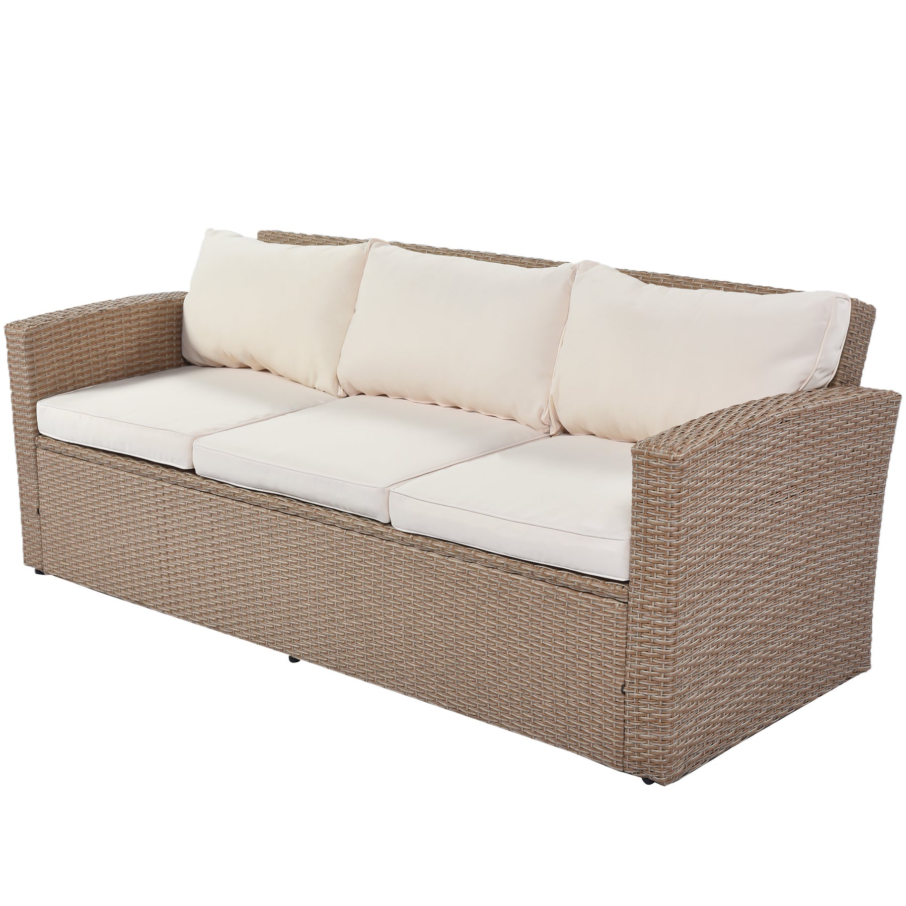 4 Piece Outdoor Patio Furniture Sofas Conversation Set