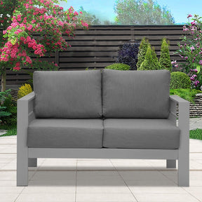 Comfortable Couch Grey Patio Outdoor Double Small Sleeper Sofa Set