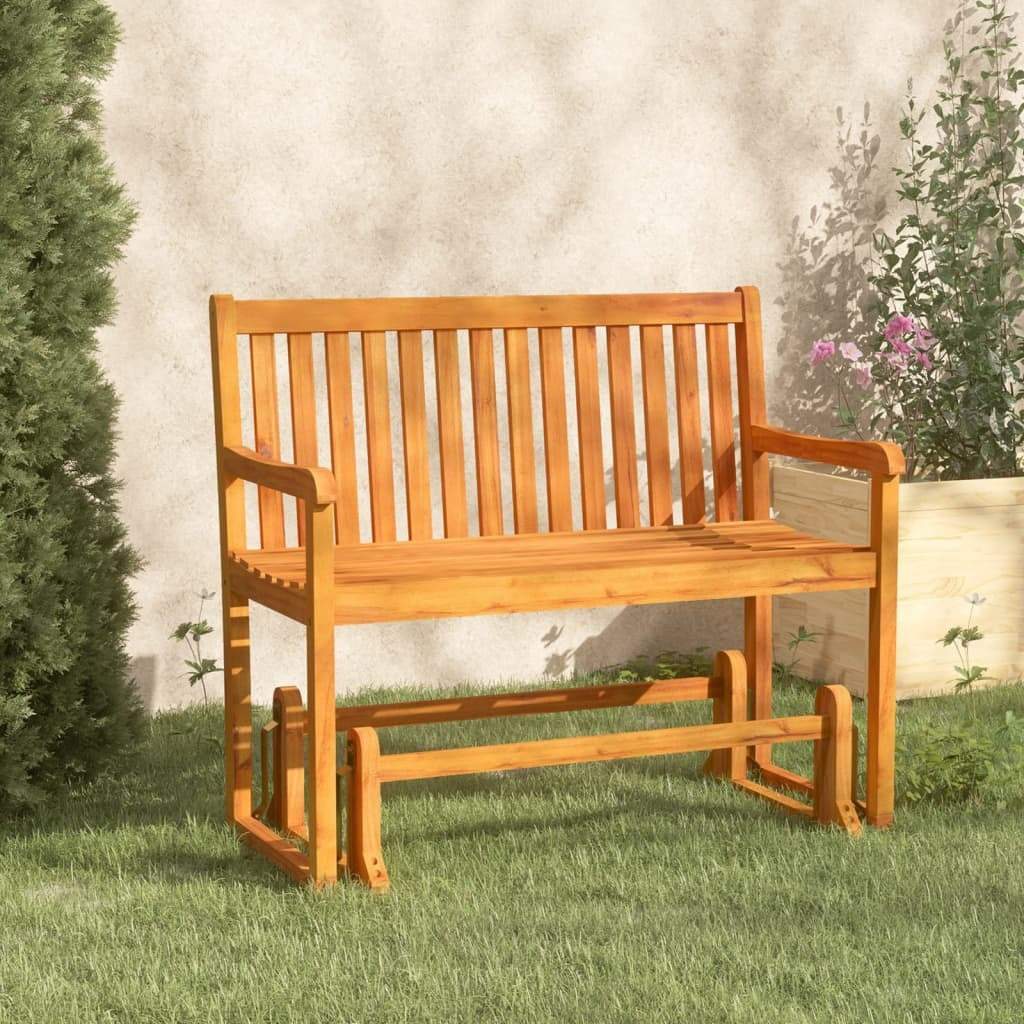 Patio Swing Bench Solid Acacia Wood