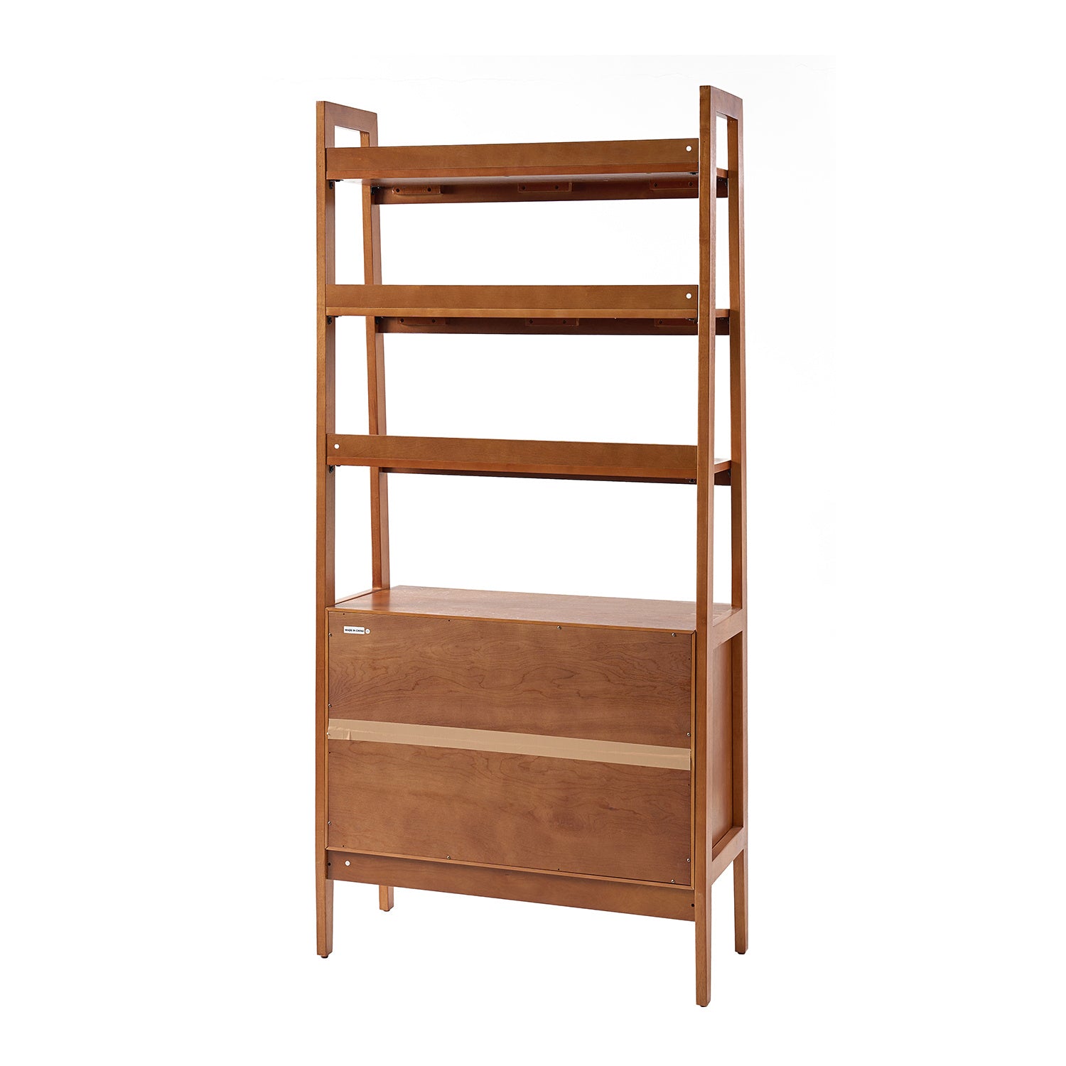 Solid Wood Ladder Bookcase