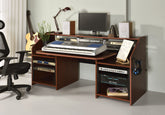 Annette Music Desk in Walnut & Black Finish