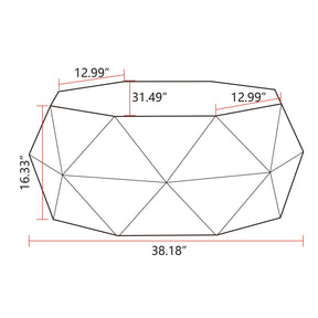 Three-dimensional Embossed Pattern Coffee Table