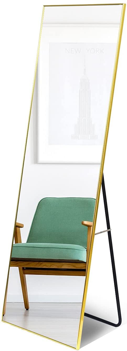 Full Length Floor Mirror with Stand