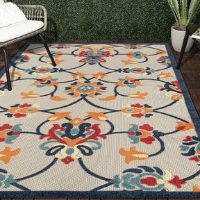 Stylish Classic Pattern Design Floral  Rug