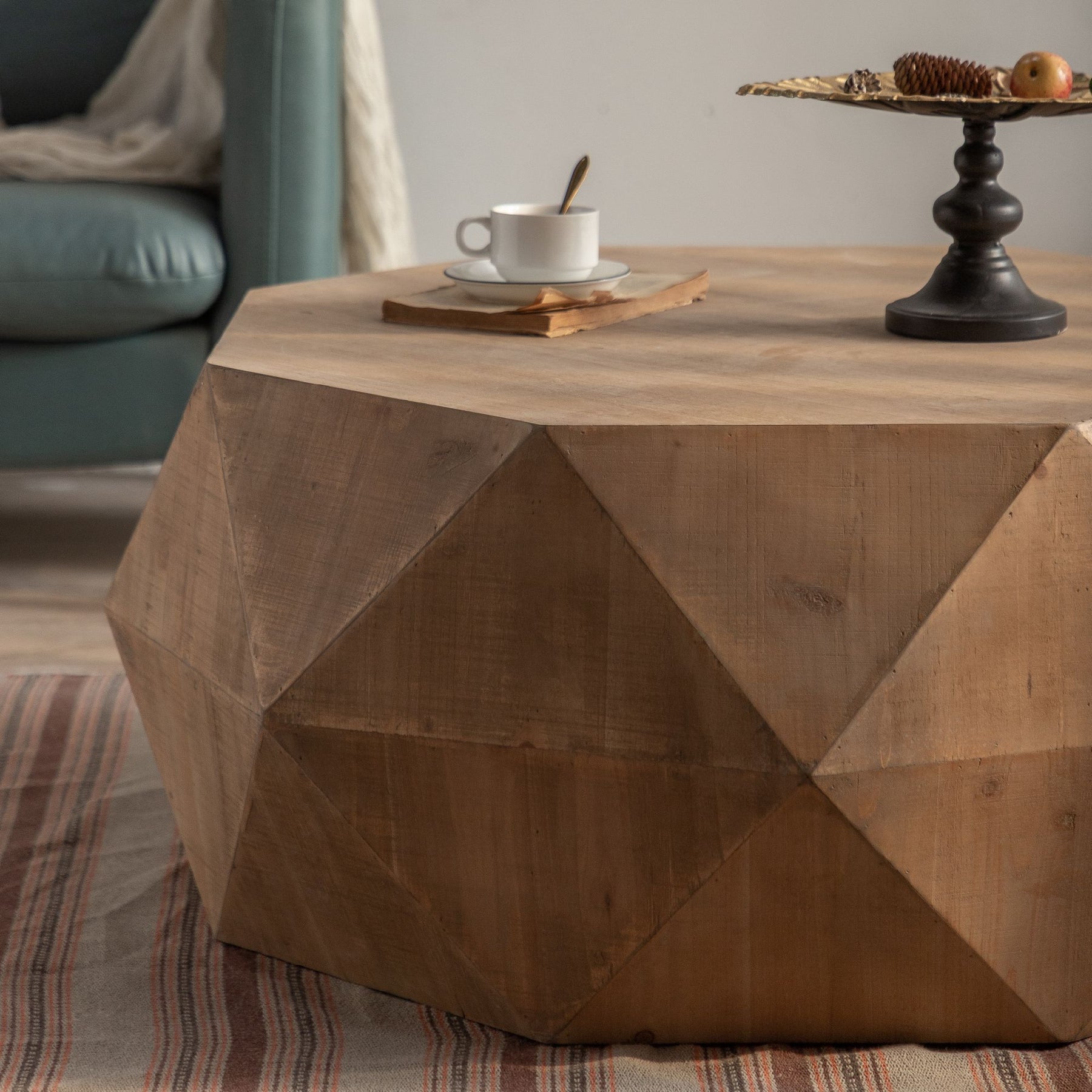 Three-dimensional Embossed Pattern Coffee Table