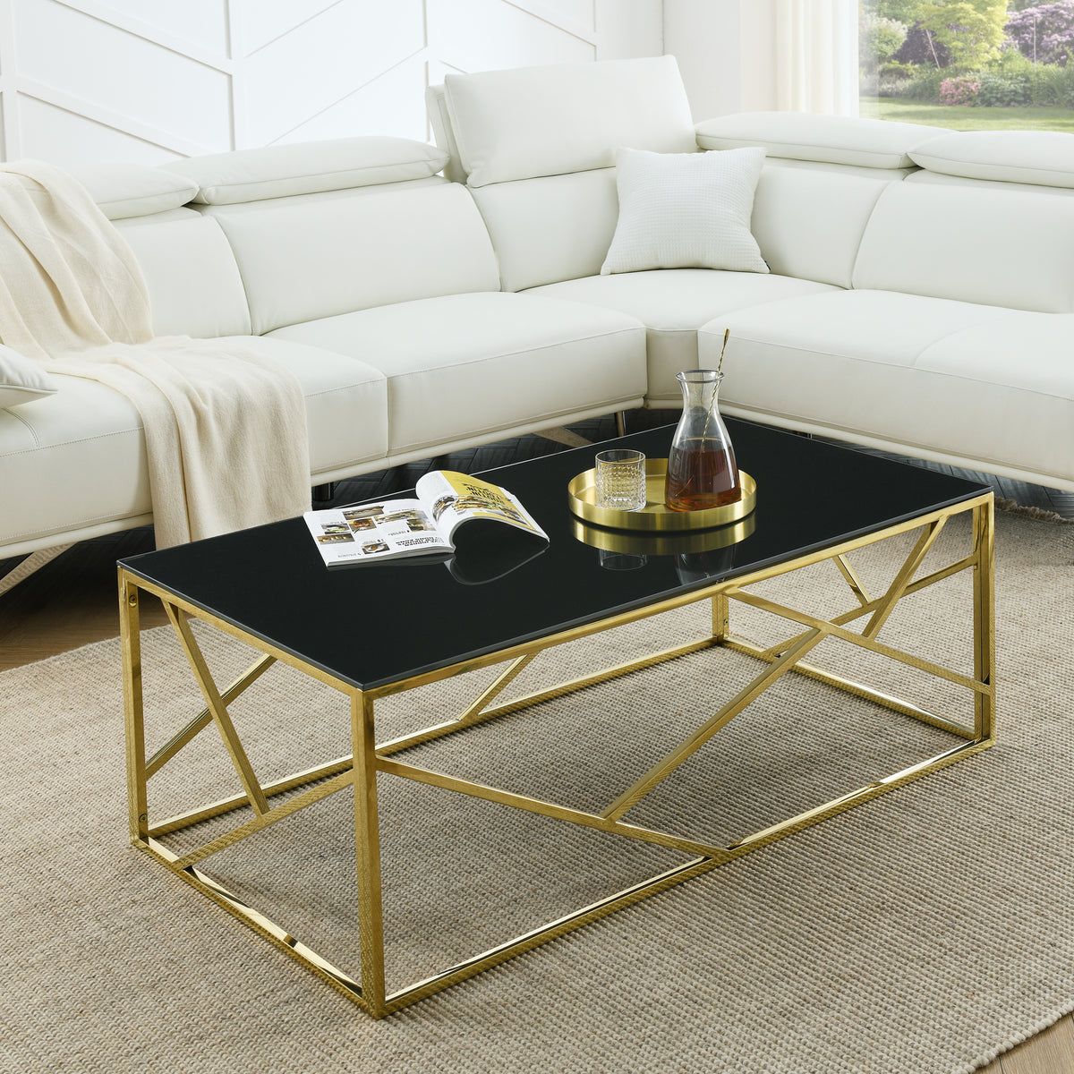 Modern Rectangular Coffee Accent Table