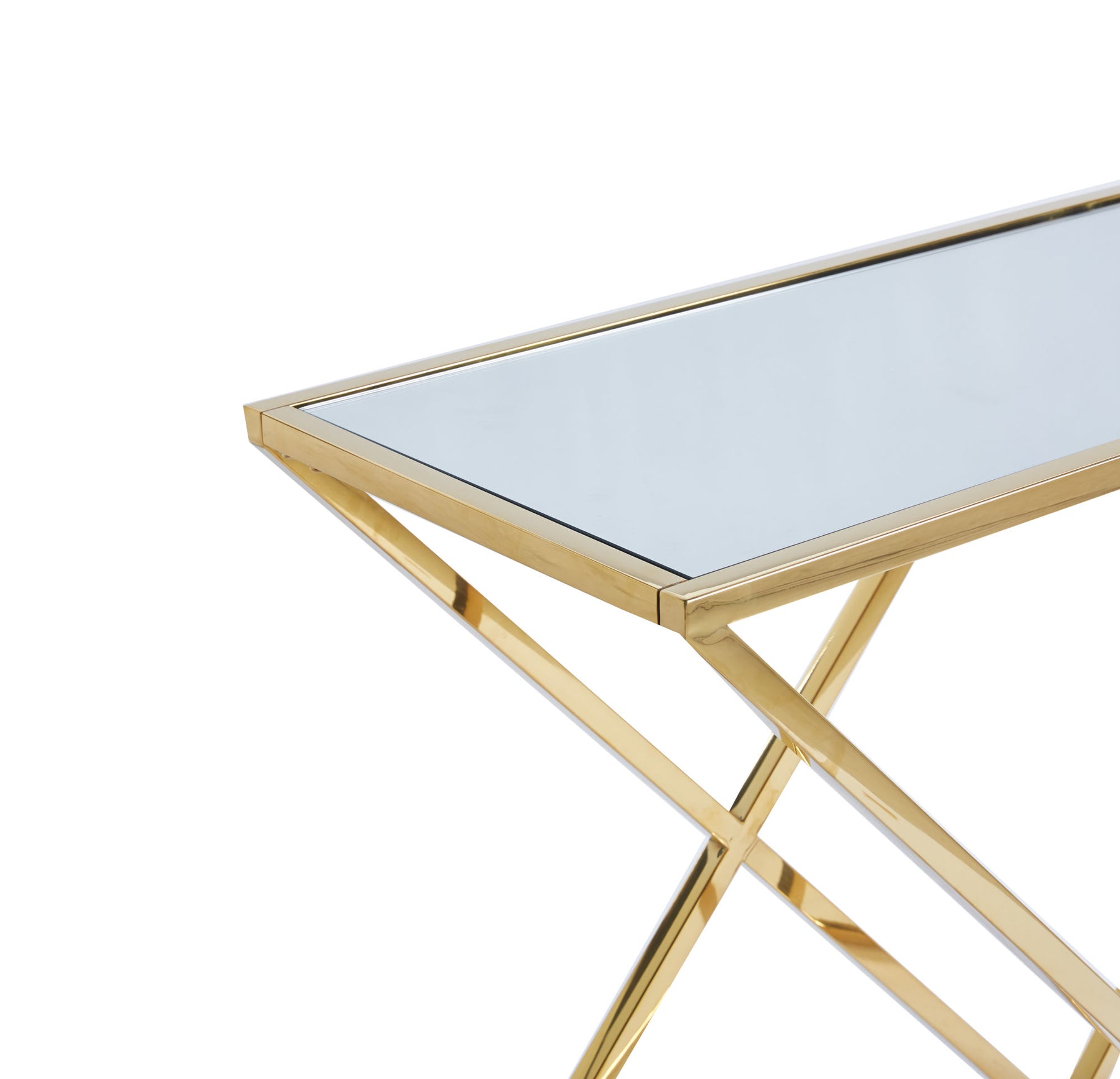 stainless steel console table