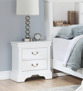 Modern White Drawers Bedside Nightstand